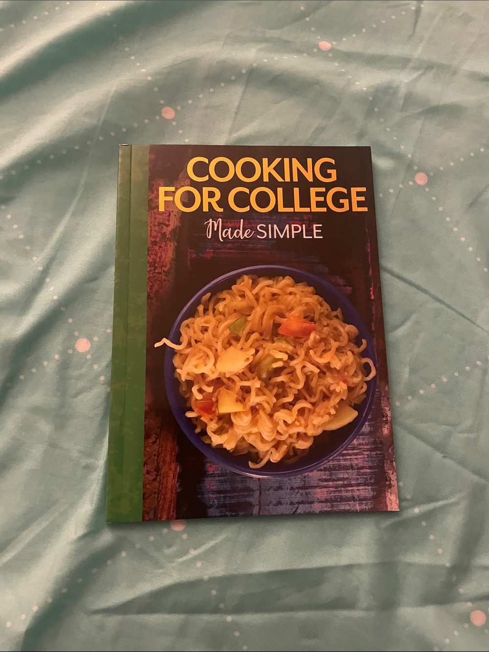 Cooking for College Made Simple Cookbook - Green & Blue Cover